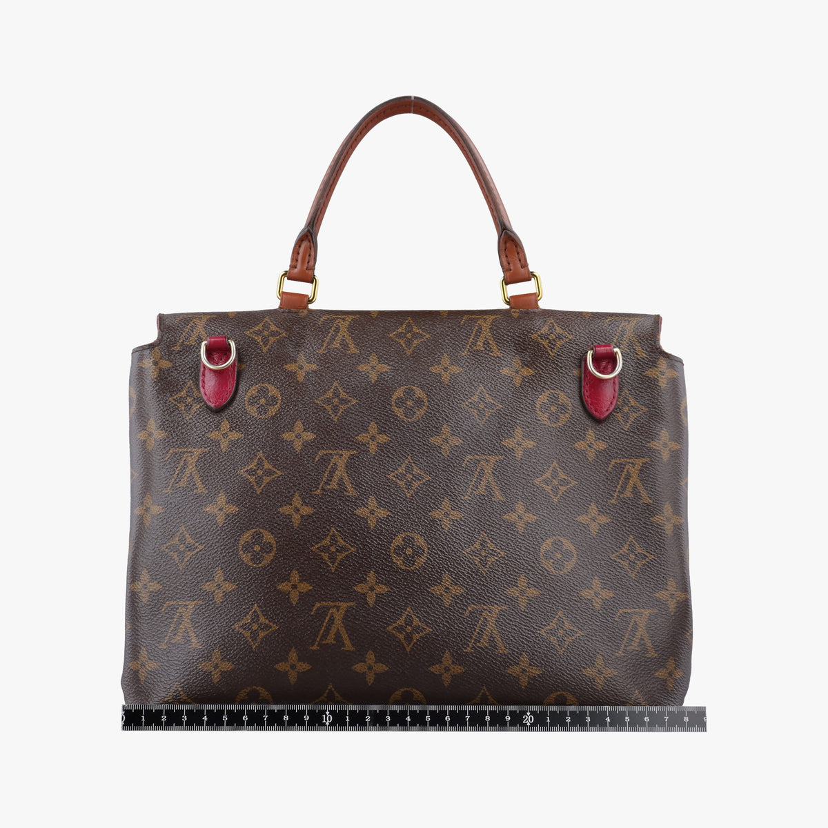 Secondhand Louis Vuitton MARIGNAN brown×LIE DE VIN Monogram Canvas×calf leather M43959 shoulderbag | stylenewstar