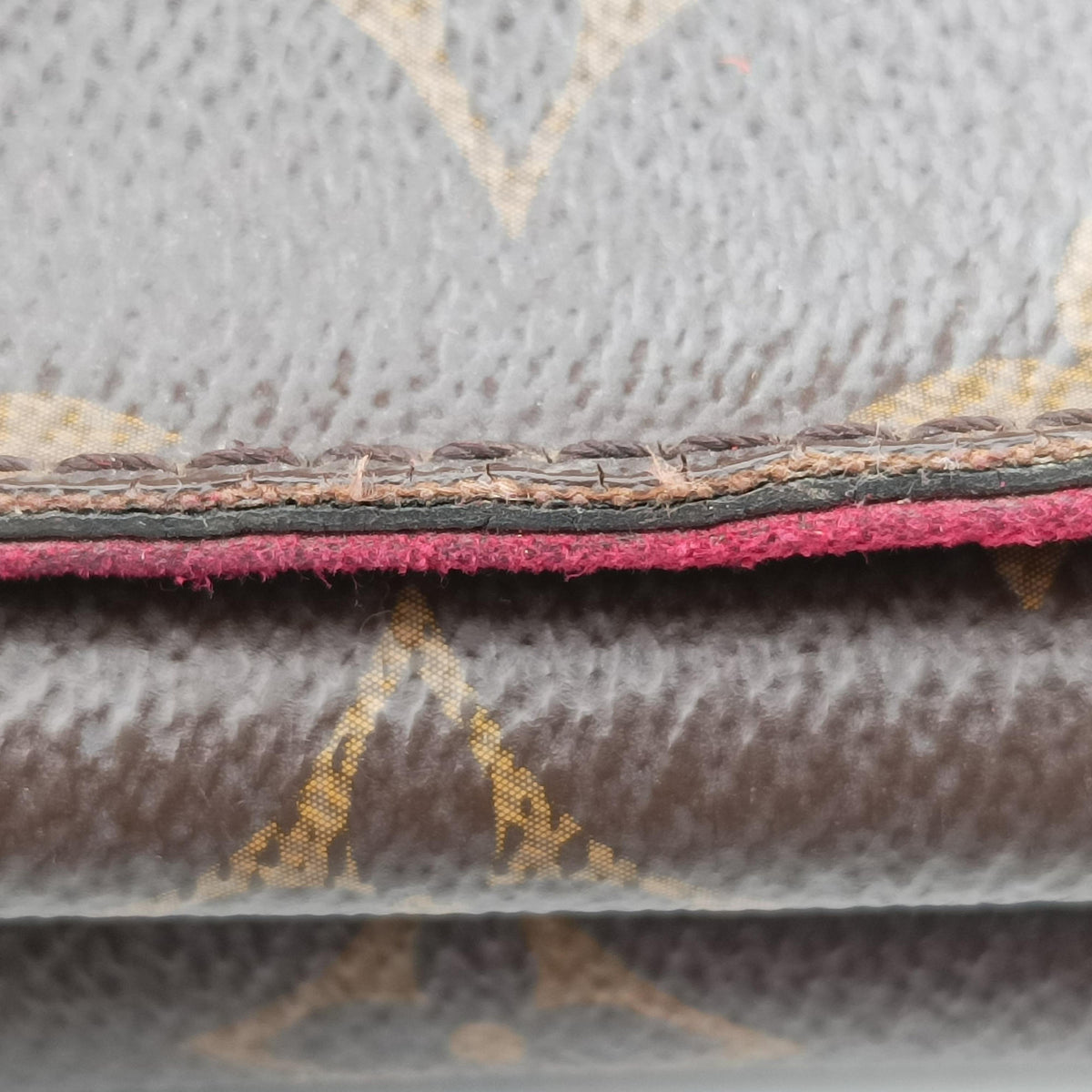 Secondhand Louis Vuitton MARIGNAN brown×LIE DE VIN Monogram Canvas×calf leather M43959 shoulderbag | stylenewstar