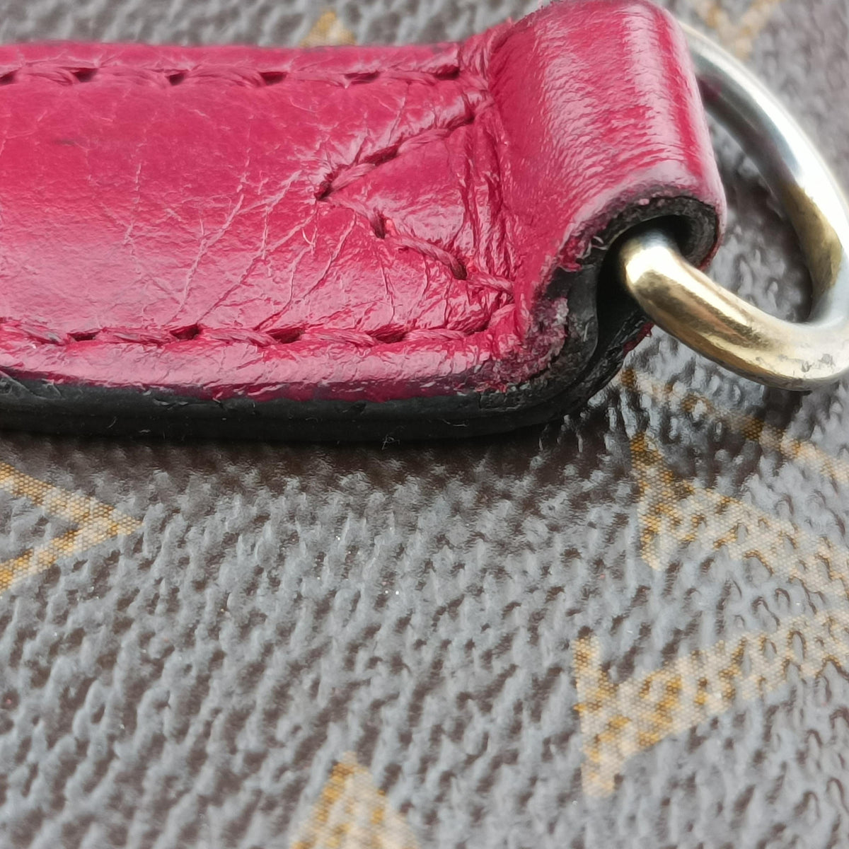 Secondhand Louis Vuitton MARIGNAN brown×LIE DE VIN Monogram Canvas×calf leather M43959 shoulderbag | stylenewstar