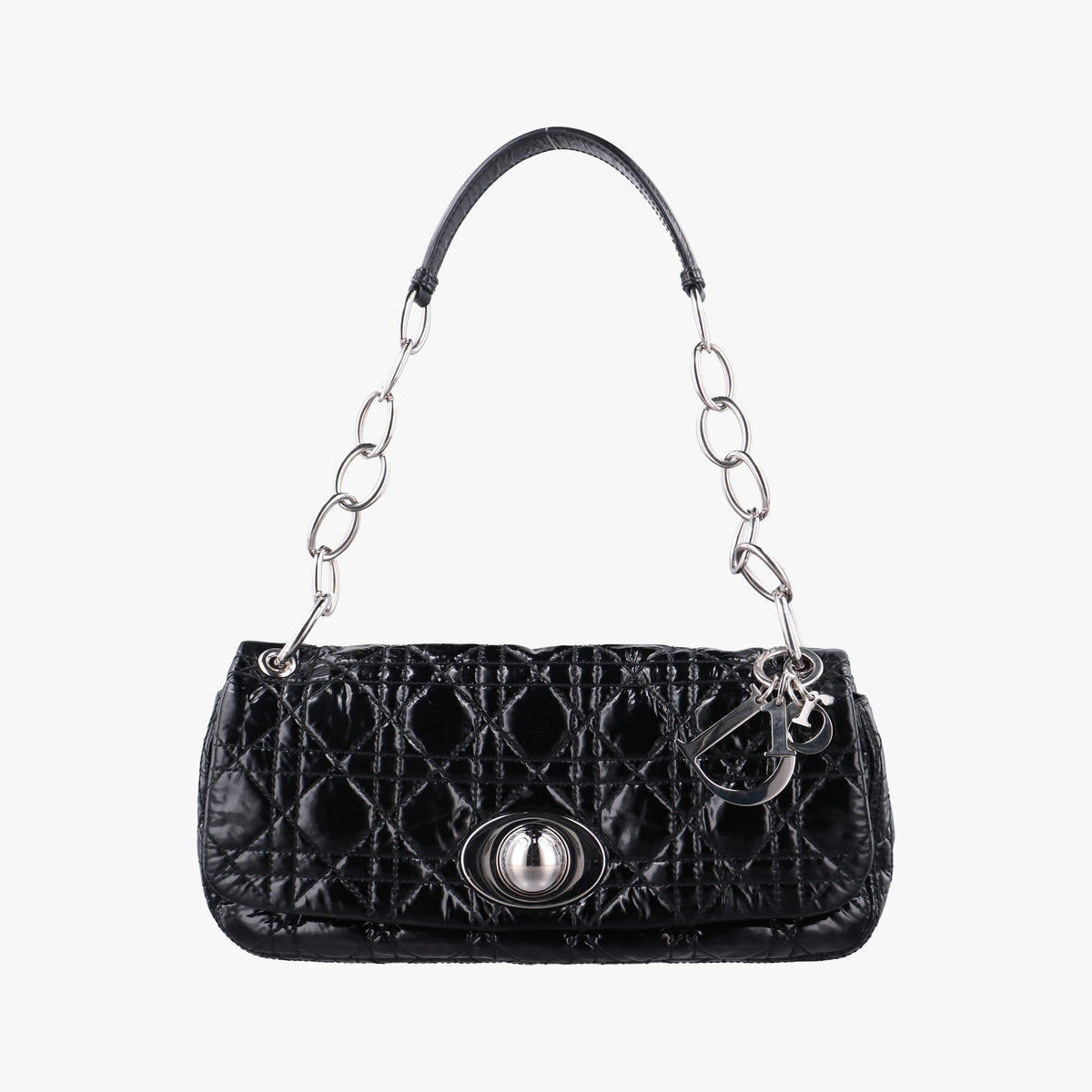 Secondhand Christian Dior Rendezvous Black Patent  shoulderbag | stylenewstar