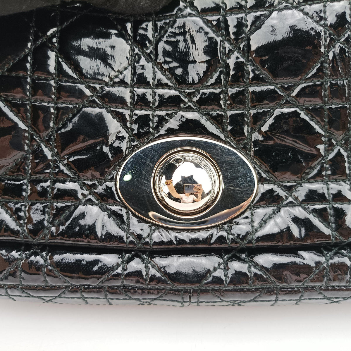 Secondhand Christian Dior Rendezvous Black Patent  shoulderbag | stylenewstar