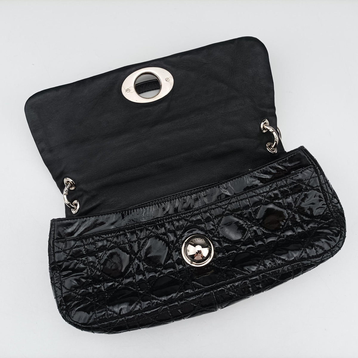 Secondhand Christian Dior Rendezvous Black Patent  shoulderbag | stylenewstar