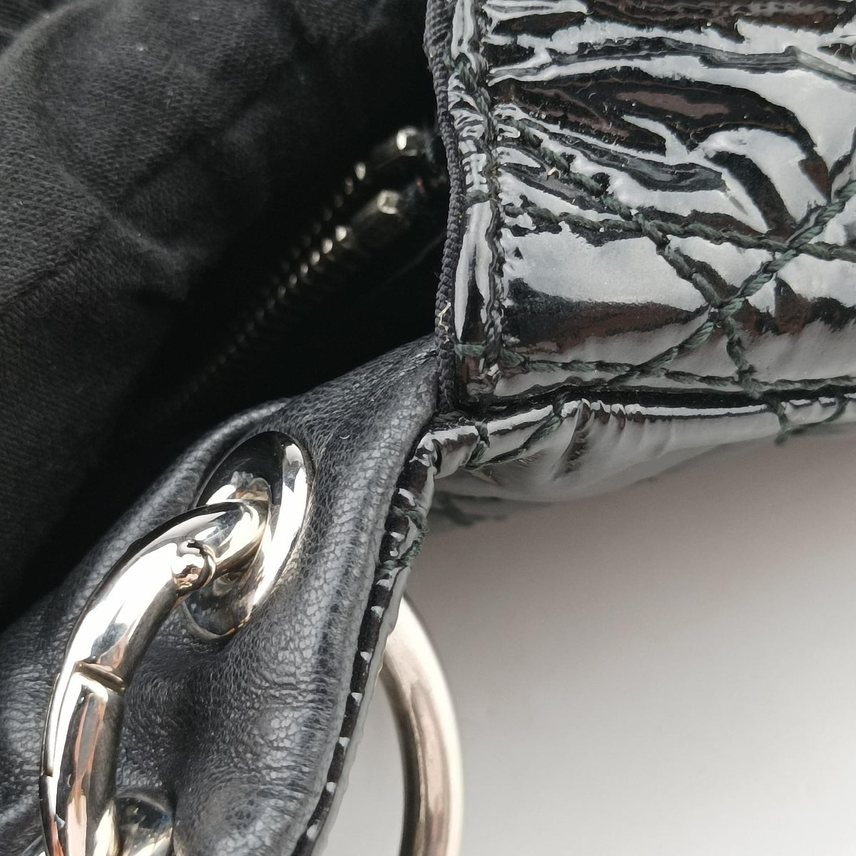 Secondhand Christian Dior Rendezvous Black Patent  shoulderbag | stylenewstar