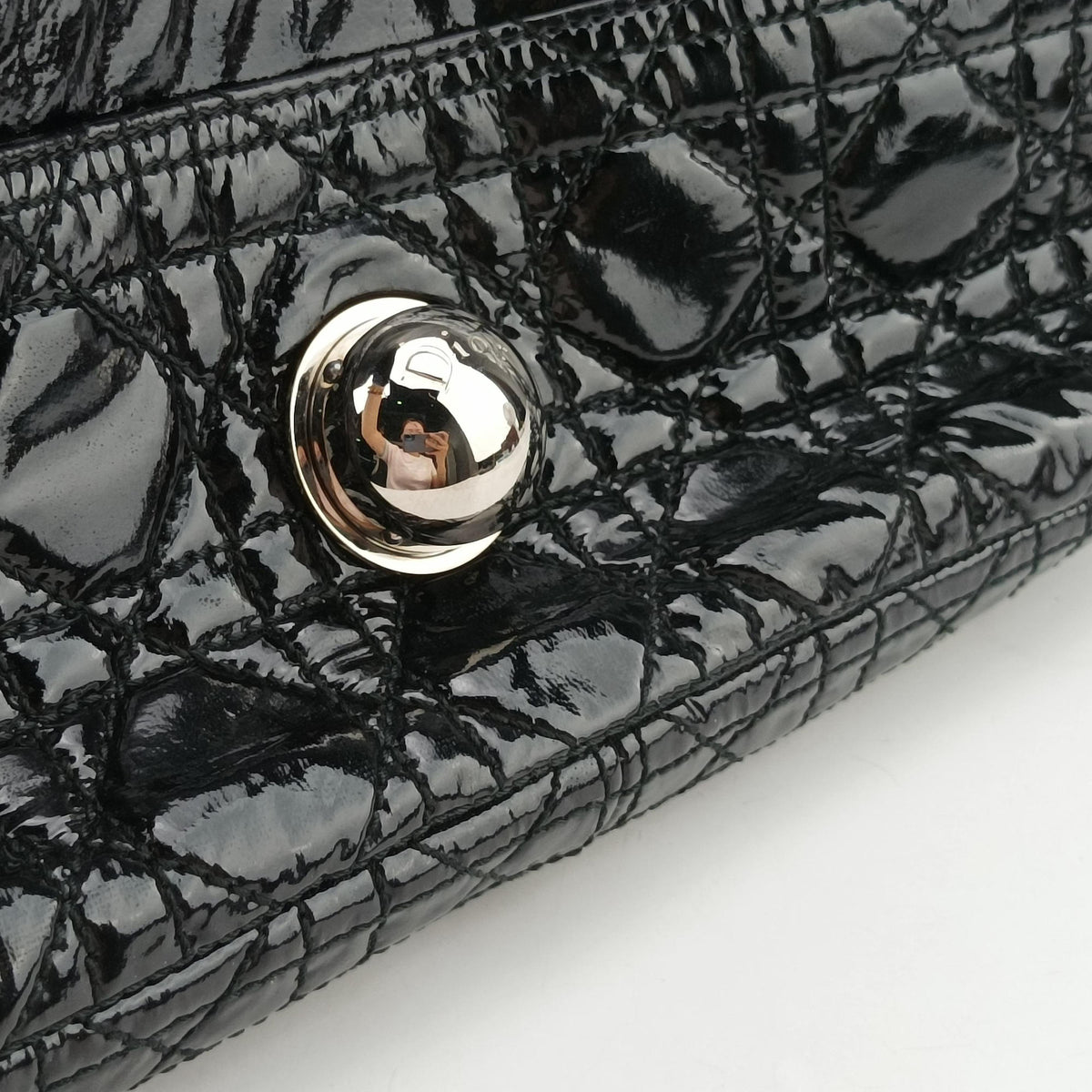 Secondhand Christian Dior Rendezvous Black Patent  shoulderbag | stylenewstar