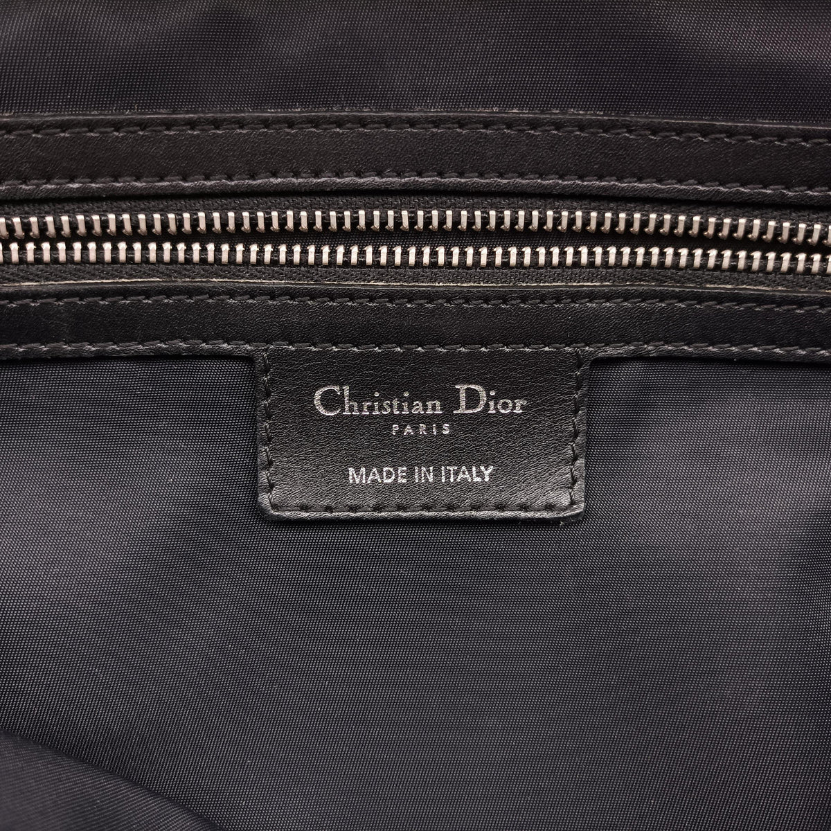 Vintage Christian Dior Cannage stitching Black Nylon×leather  shoulderbag | stylenewstar