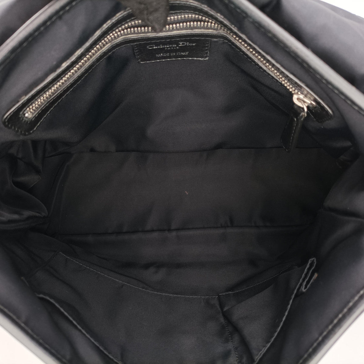 Vintage Christian Dior Cannage stitching Black Nylon×leather  shoulderbag | stylenewstar