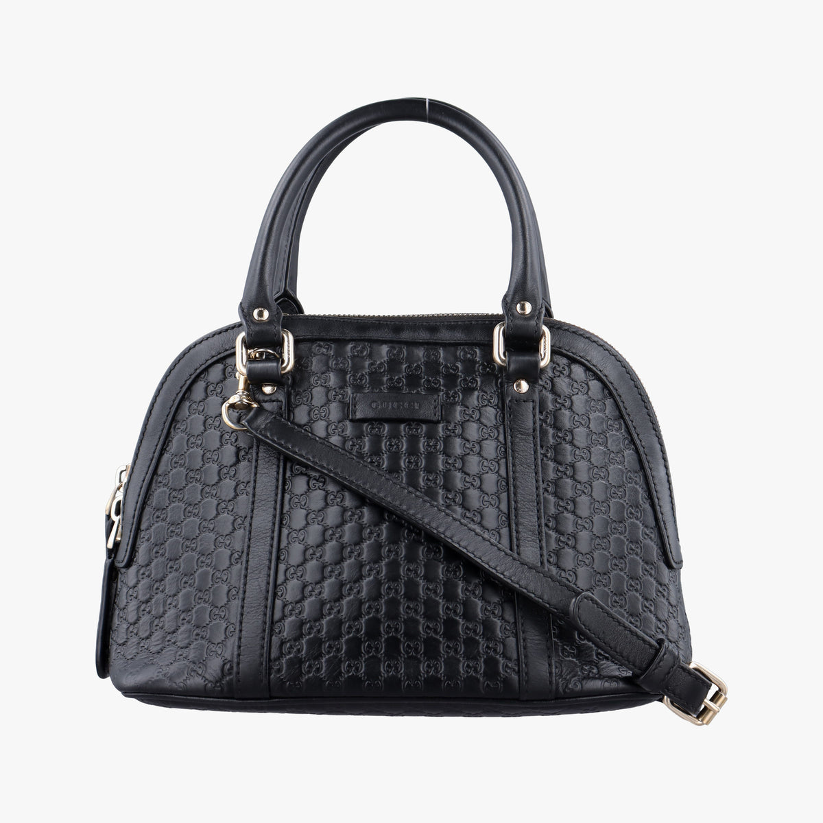 Pre-owned Gucci Microguccissima Black Leather 449654 shoulderbag | stylenewstar