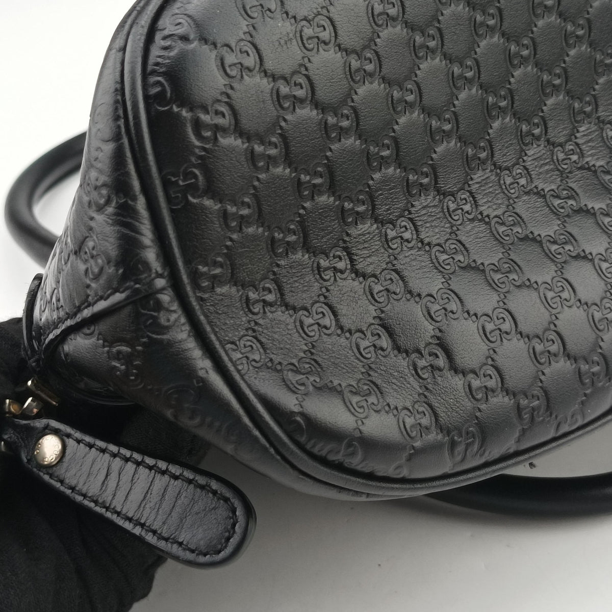 Pre-owned Gucci Microguccissima Black Leather 449654 shoulderbag | stylenewstar