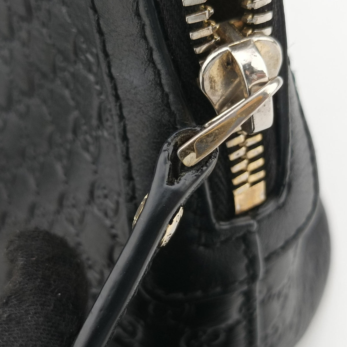 Pre-owned Gucci Microguccissima Black Leather 449654 shoulderbag | stylenewstar