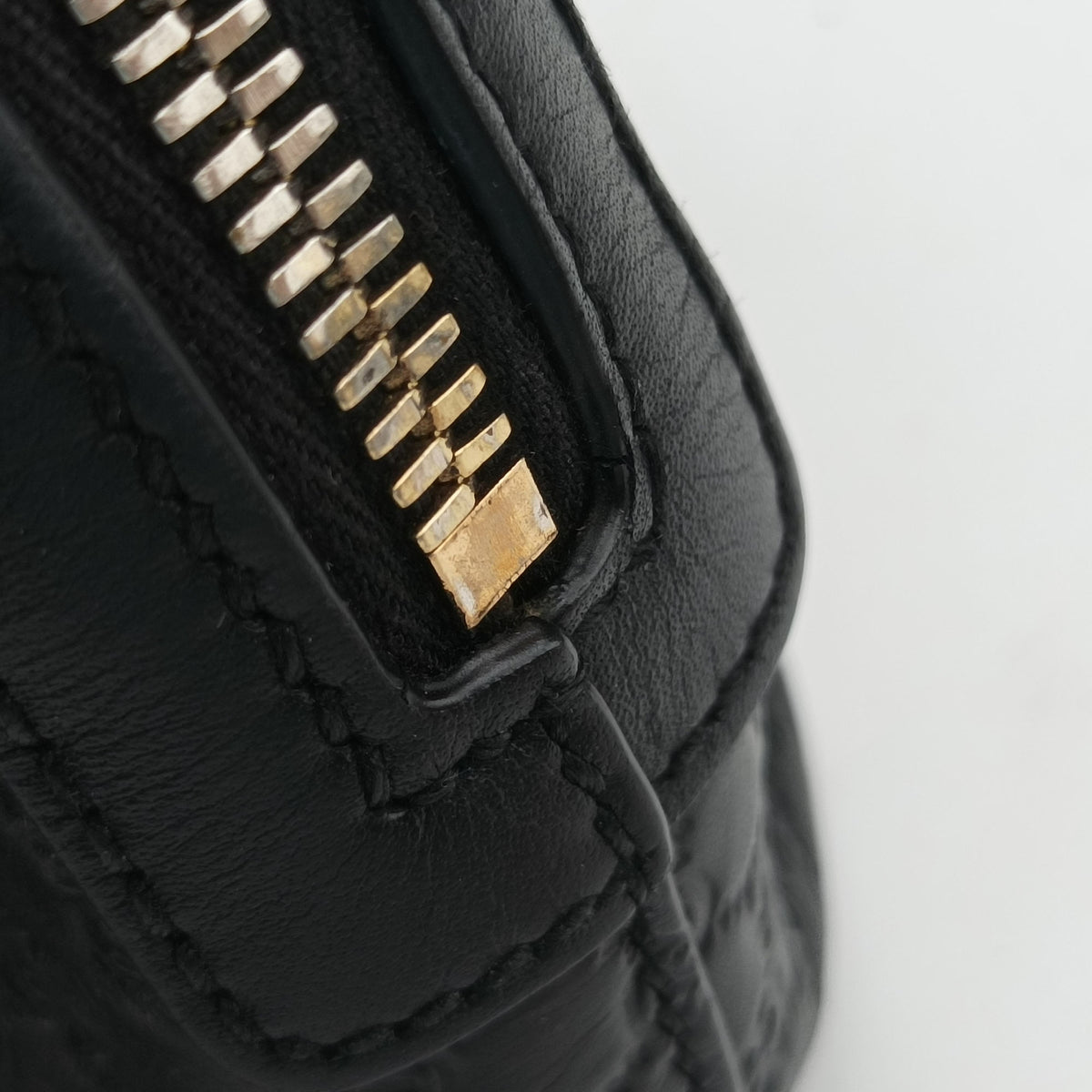 Pre-owned Gucci Microguccissima Black Leather 449654 shoulderbag | stylenewstar