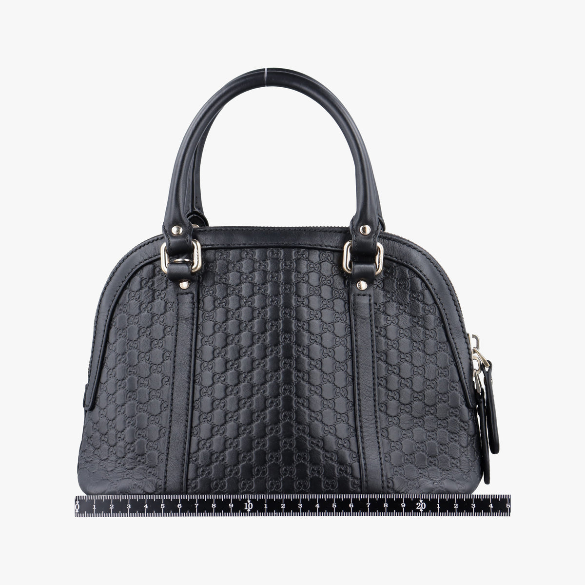 Pre-owned Gucci Microguccissima Black Leather 449654 shoulderbag | stylenewstar
