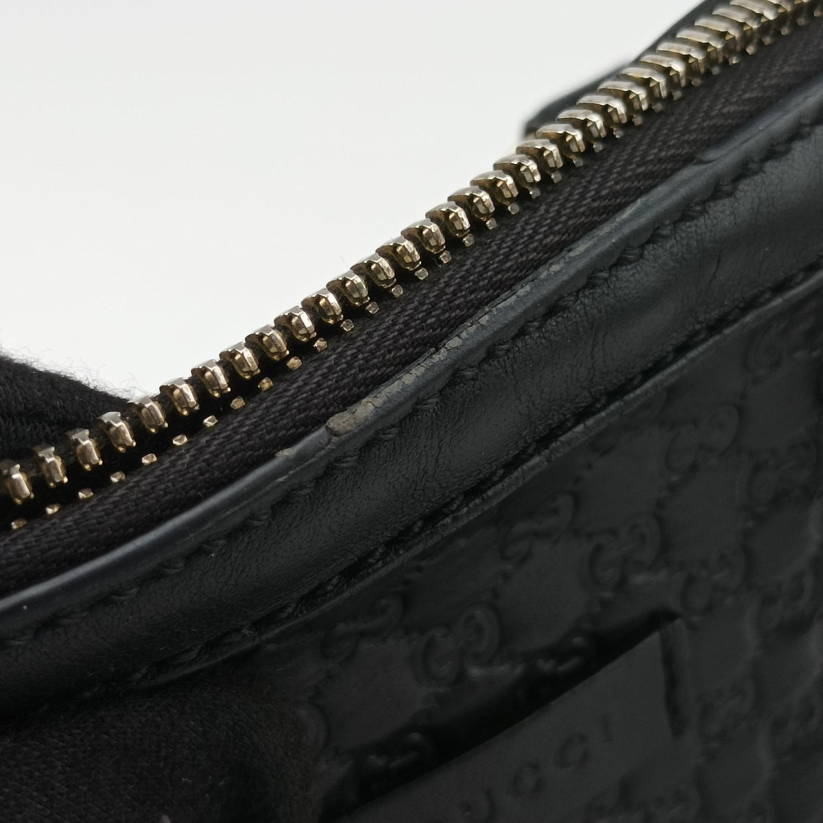 Pre-owned Gucci Microguccissima Black Leather 449654 shoulderbag | stylenewstar