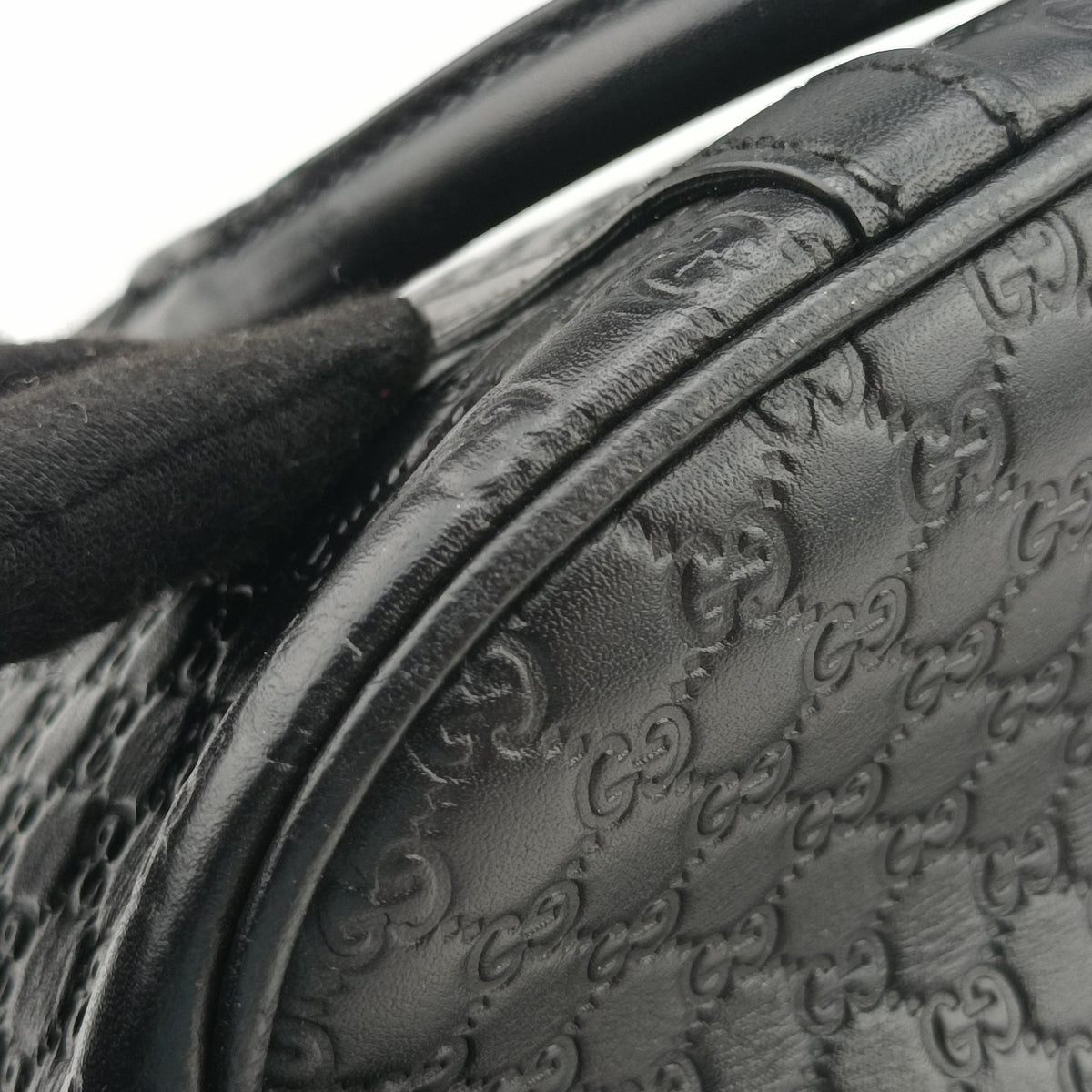 Pre-owned Gucci Microguccissima Black Leather 449654 shoulderbag | stylenewstar