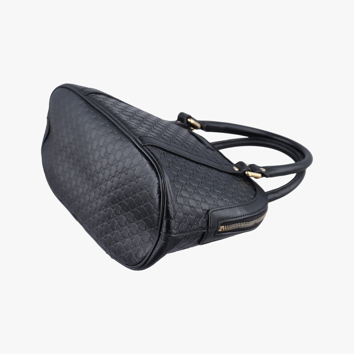 Pre-owned Gucci Microguccissima Black Leather 449654 shoulderbag | stylenewstar