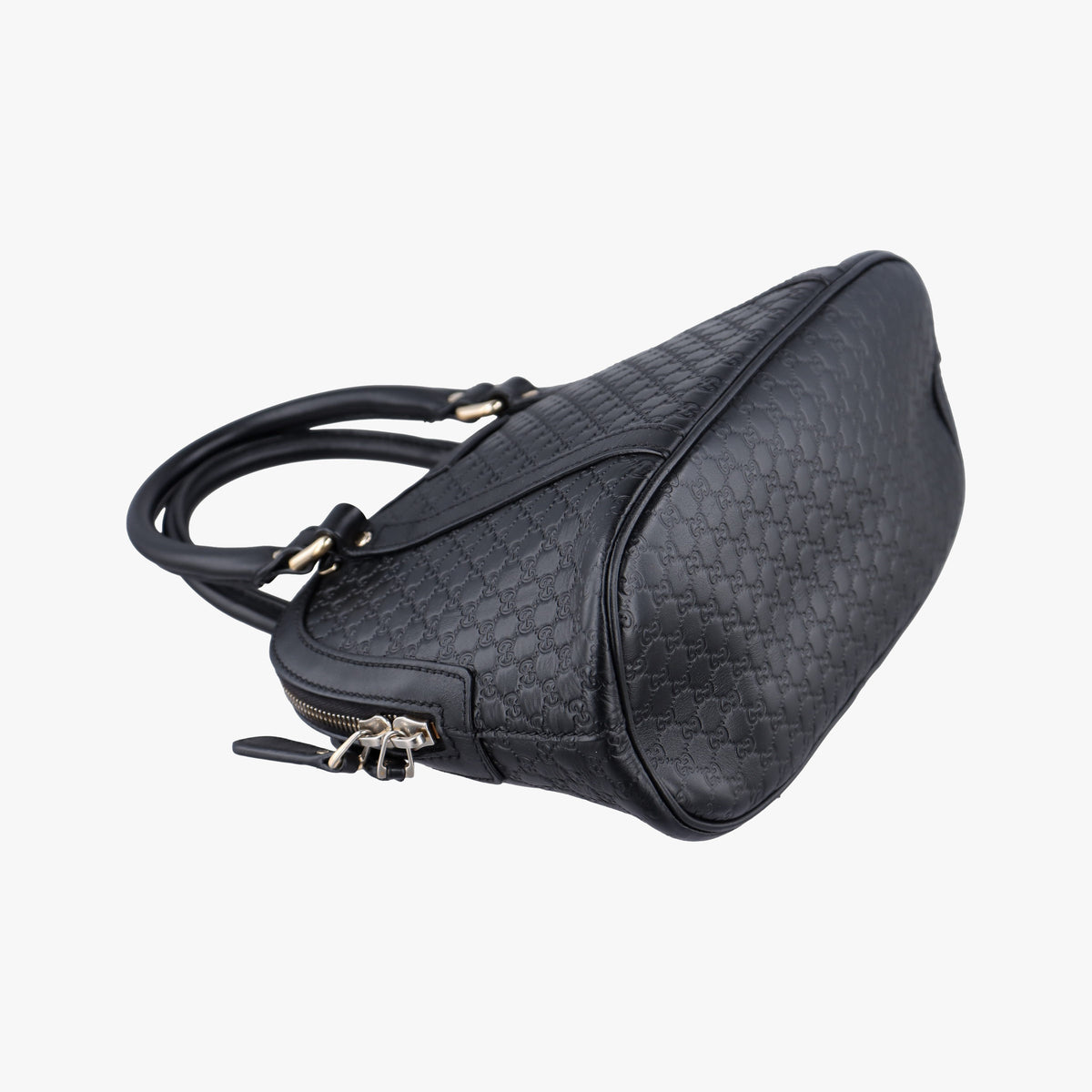 Pre-owned Gucci Microguccissima Black Leather 449654 shoulderbag | stylenewstar
