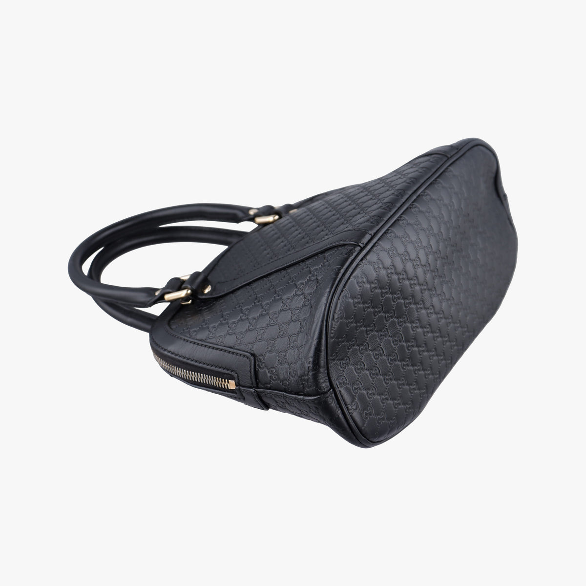 Pre-owned Gucci Microguccissima Black Leather 449654 shoulderbag | stylenewstar