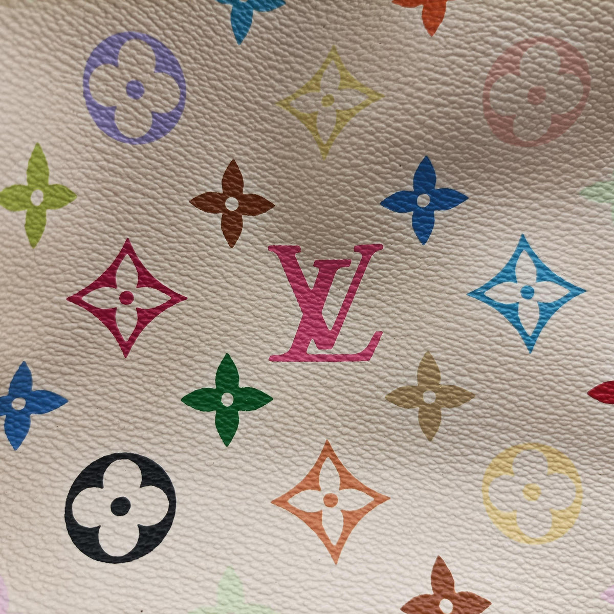 Pre-owned Louis Vuitton GRETA white Monogram Multicolor M40195 handbag | stylenewstar