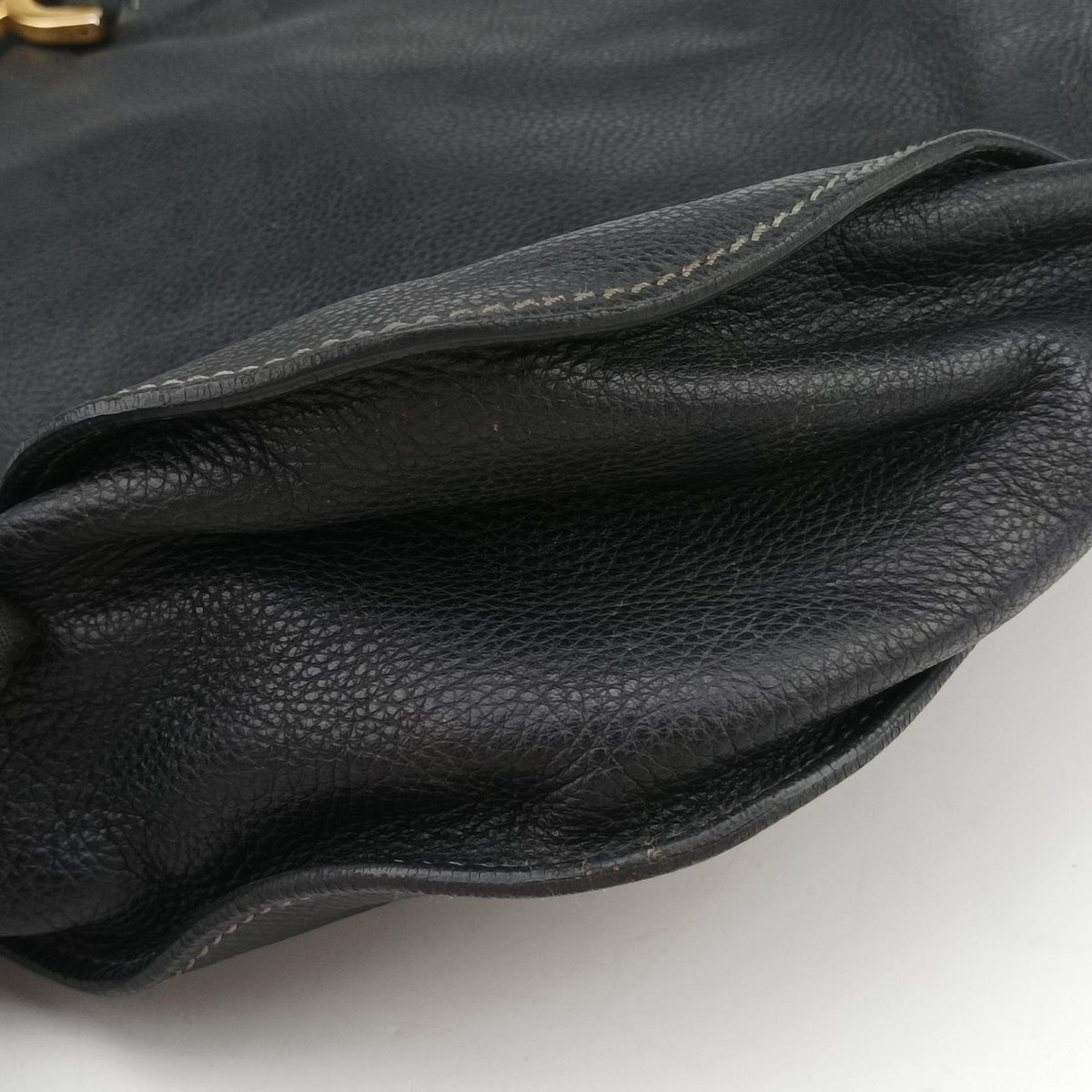 Pre-owned Chloe Mercy Black Leather  shoulderbag | stylenewstar