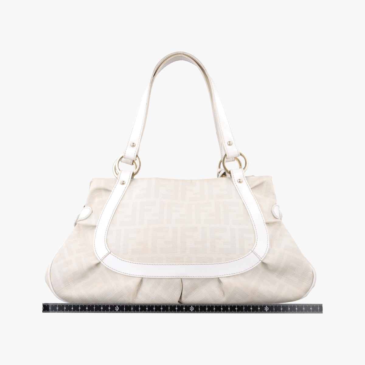 Vintage Fendi Chef White PVC coated canvas 8BR628 handbag | stylenewstar