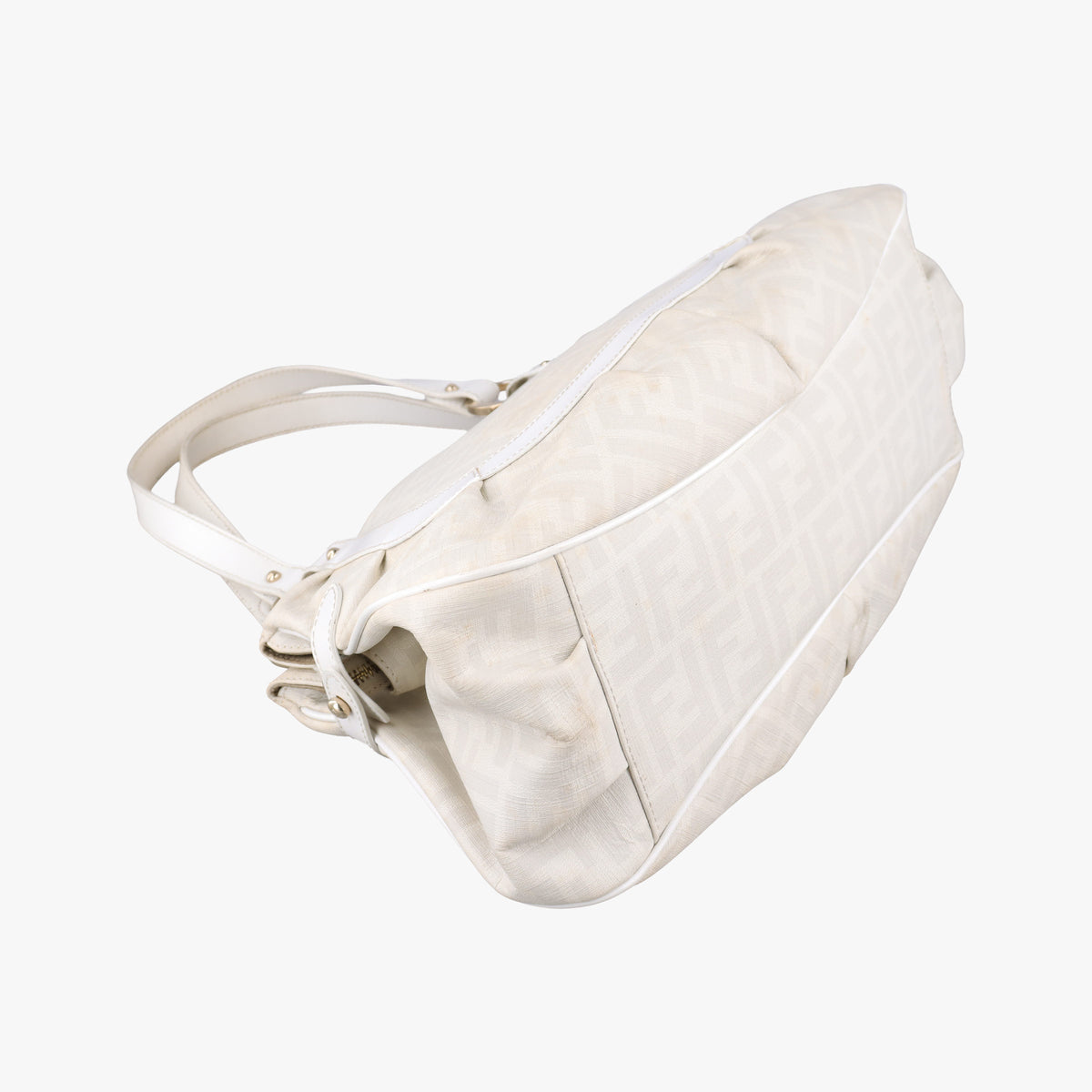 Vintage Fendi Chef White PVC coated canvas 8BR628 handbag | stylenewstar