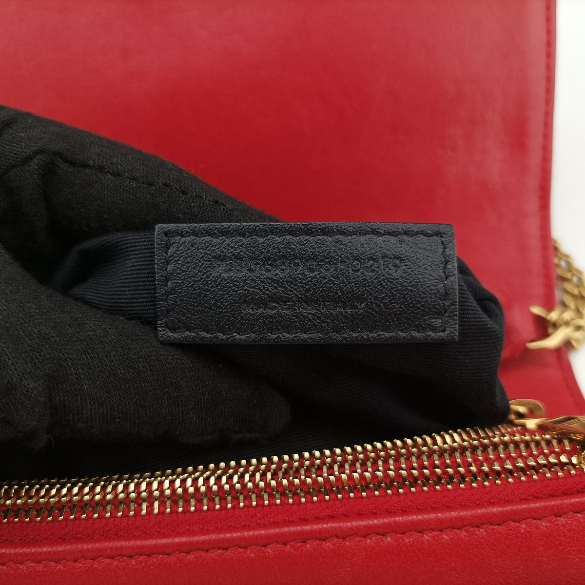 Secondhand Yves Saint Laurent ANGIE Red Leather 568906 shoulderbag | stylenewstar