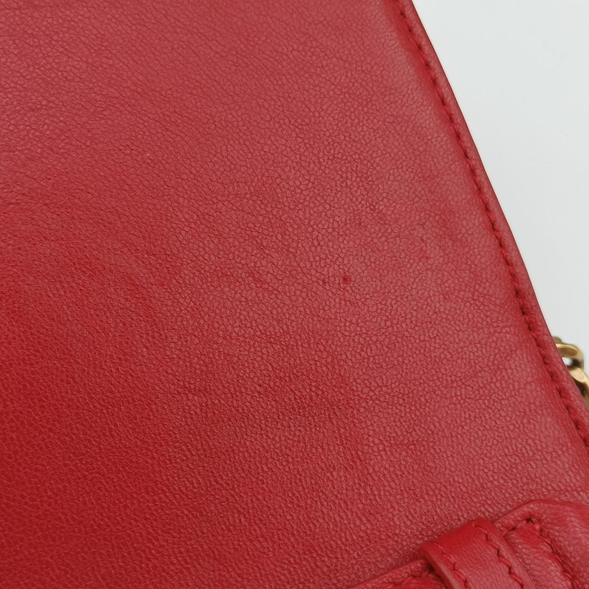 Secondhand Yves Saint Laurent ANGIE Red Leather 568906 shoulderbag | stylenewstar