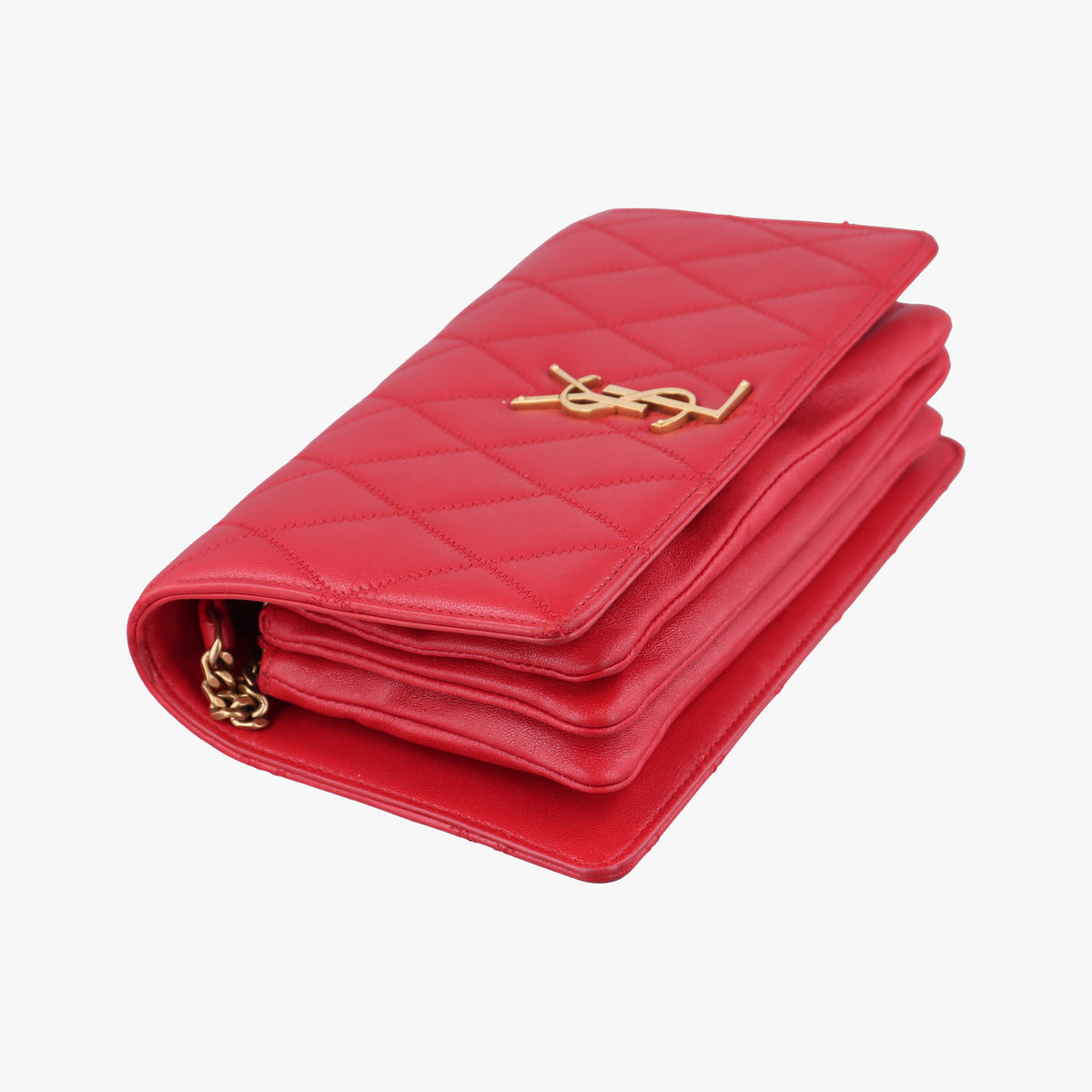 Secondhand Yves Saint Laurent ANGIE Red Leather 568906 shoulderbag | stylenewstar