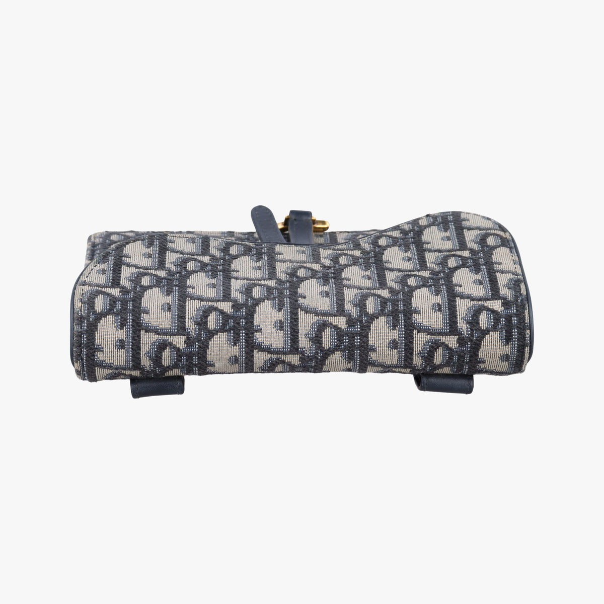 Pre-owned Christian Dior Saddle Navy jacquard  bum bag/waist bag | stylenewstar