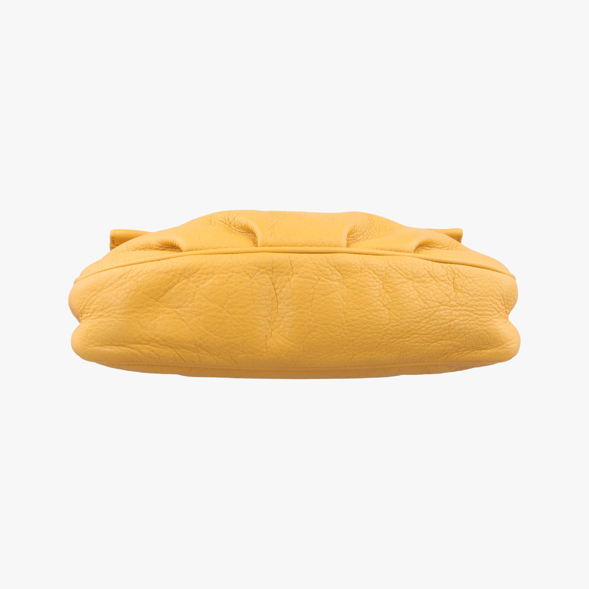 Pre-owned Fendi Fendista Pochette Yellow Leather 8M0376 shoulderbag | stylenewstar