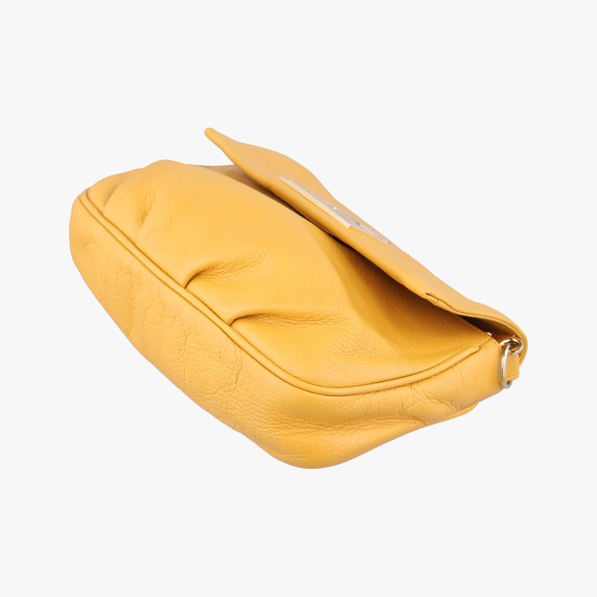 Secondhand Fendi Fendista Pochette Yellow Leather 8M0376 shoulderbag | stylenewstar