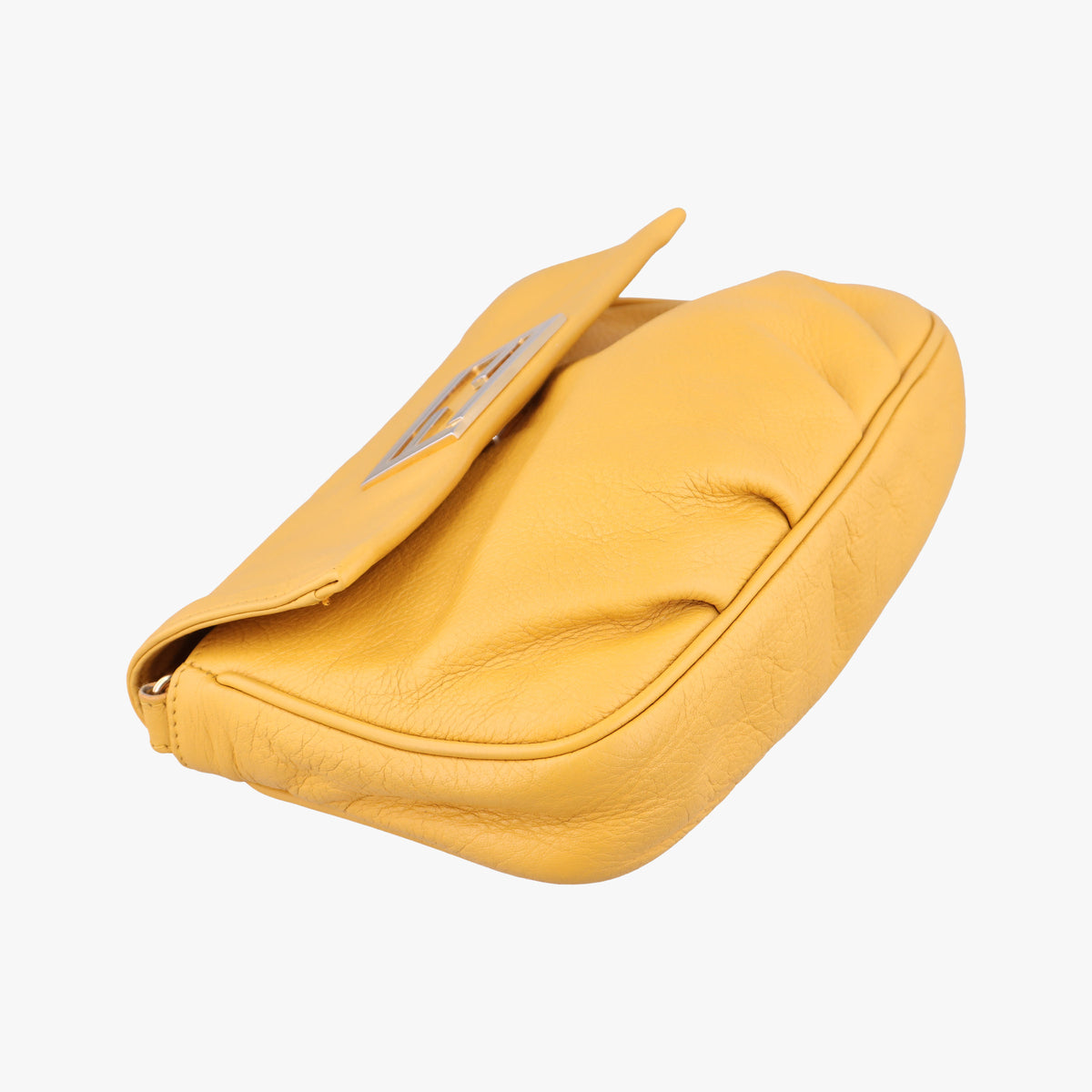 Secondhand Fendi Fendista Pochette Yellow Leather 8M0376 shoulderbag | stylenewstar