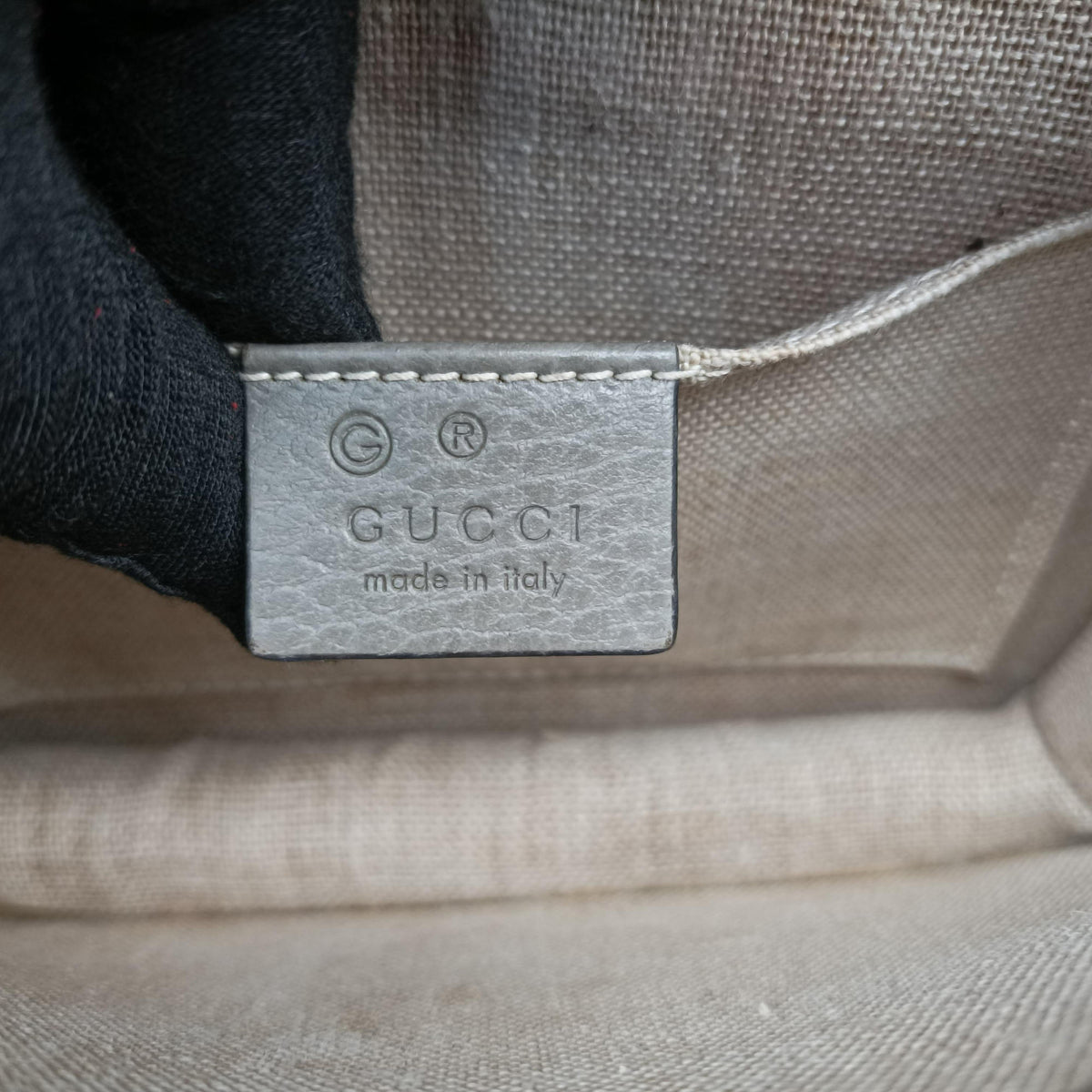 Pre-owned Gucci Interlocking G Grey Leather 510304 shoulderbag | stylenewstar