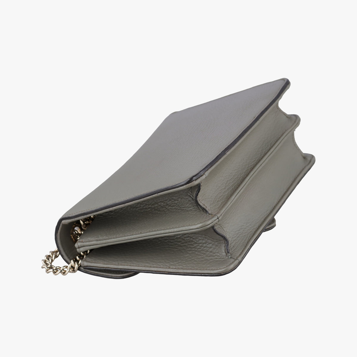 Pre-owned Gucci Interlocking G Grey Leather 510304 shoulderbag | stylenewstar