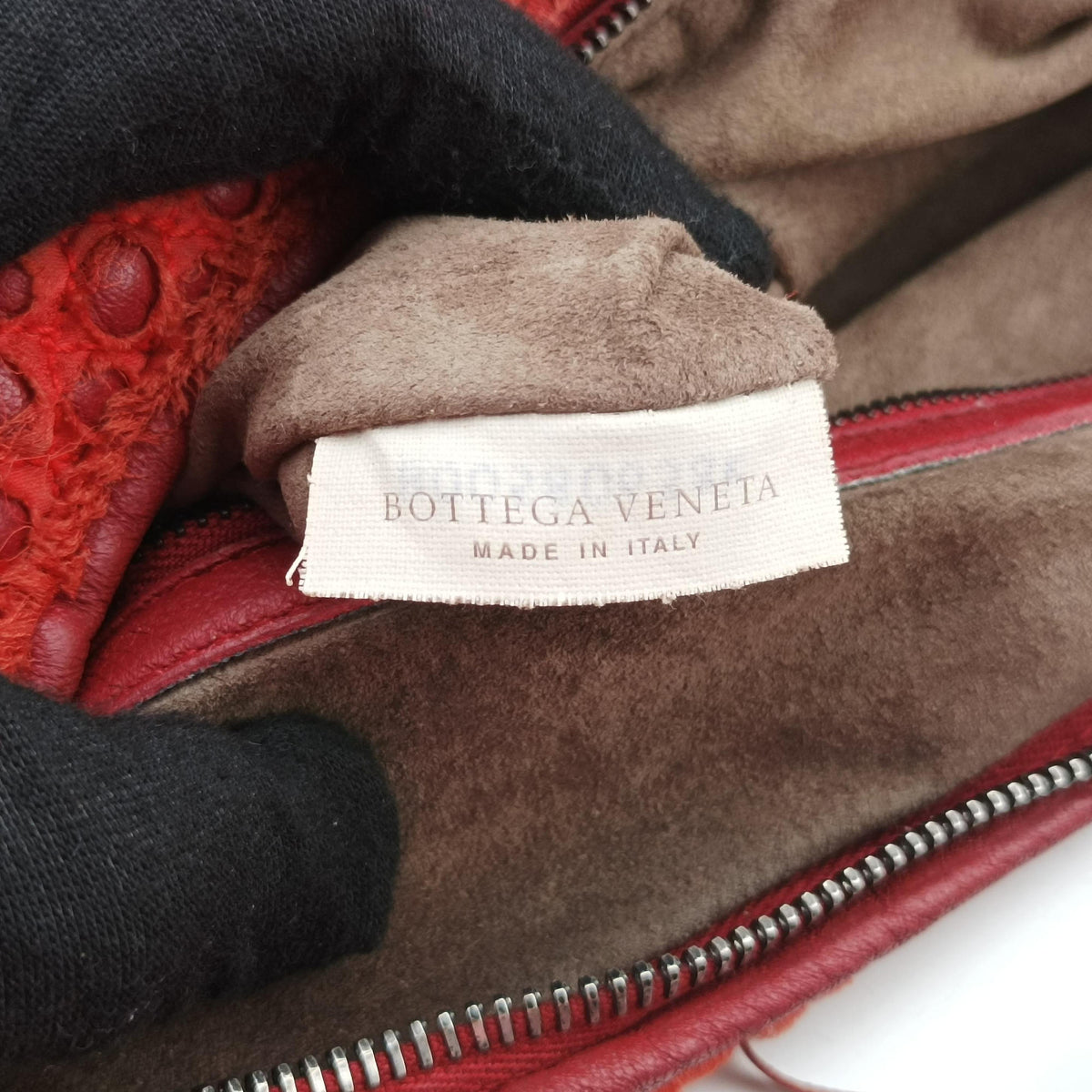 Pre-owned Bottega Veneta Intrecciato Red lambskin  handbag | stylenewstar