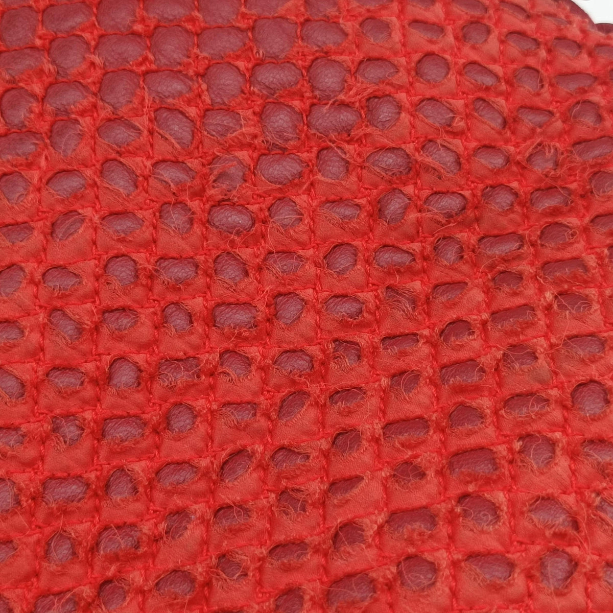 Pre-owned Bottega Veneta Intrecciato Red lambskin  handbag | stylenewstar