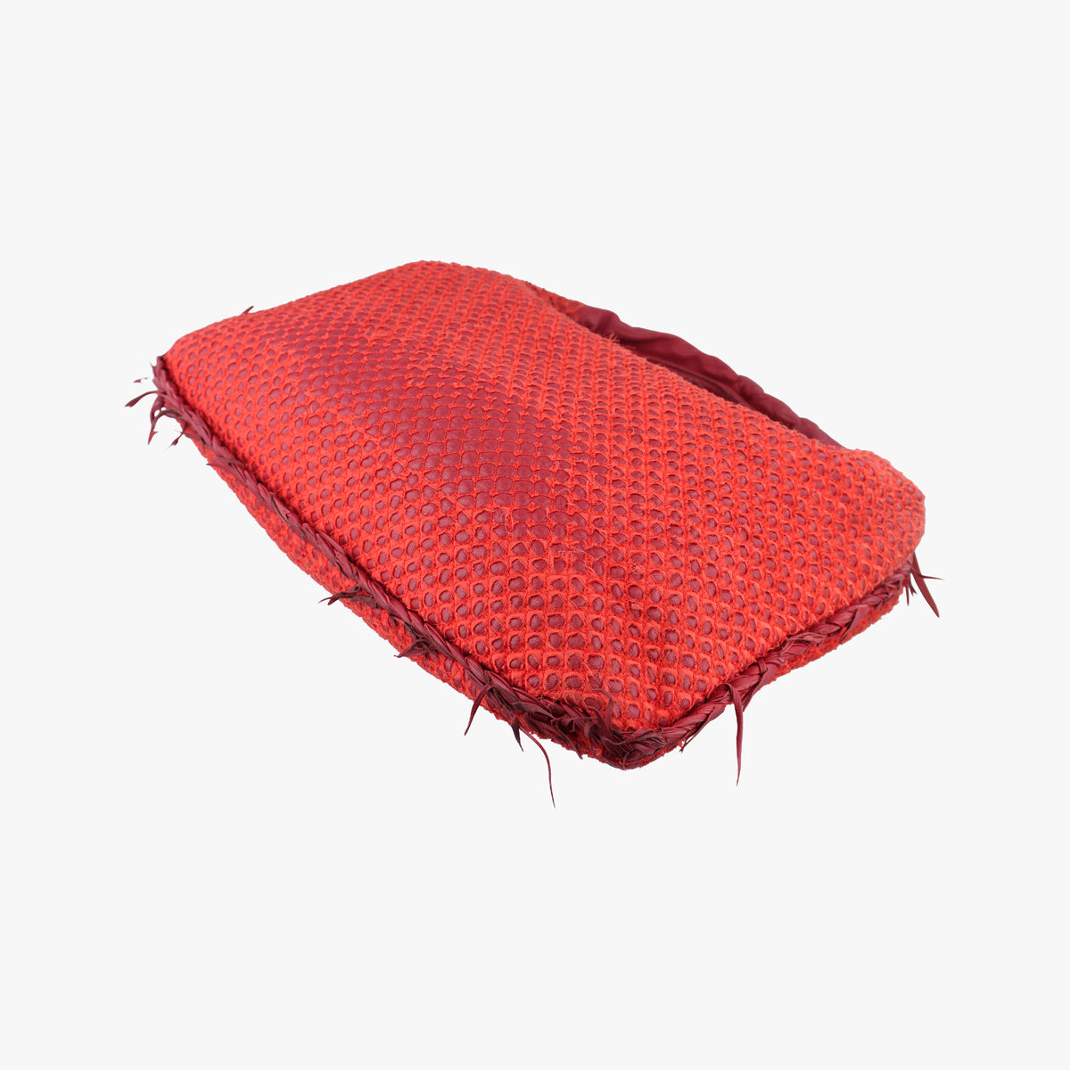 Pre-owned Bottega Veneta Intrecciato Red lambskin  handbag | stylenewstar