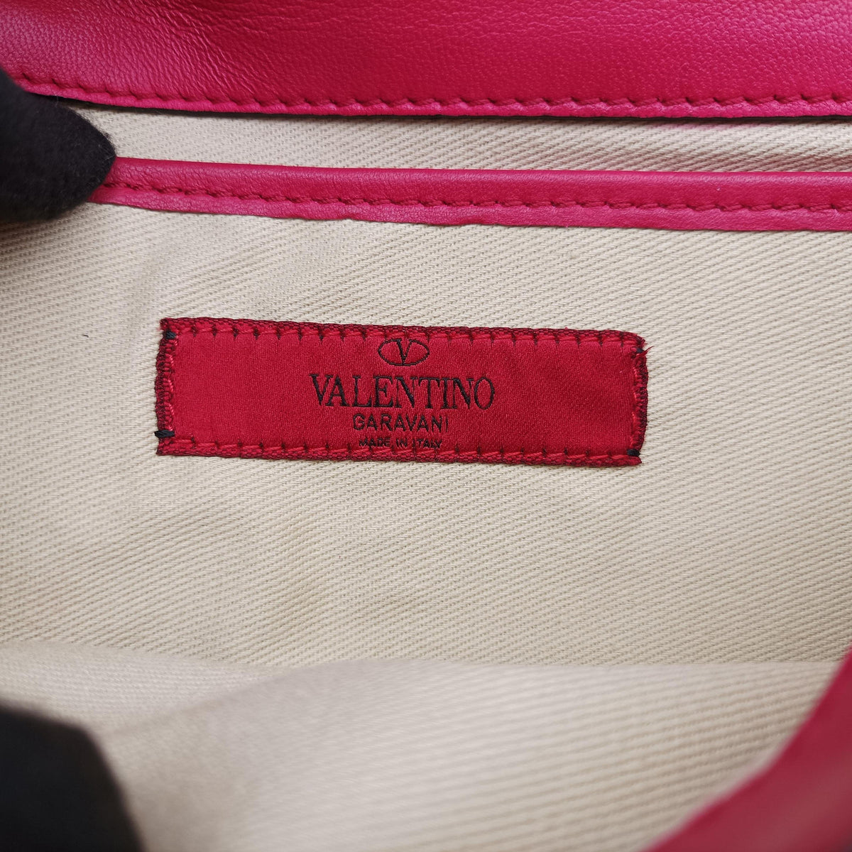 Vintage Valentino Rockstud Va Va Voom Rose Leather  shoulderbag | stylenewstar