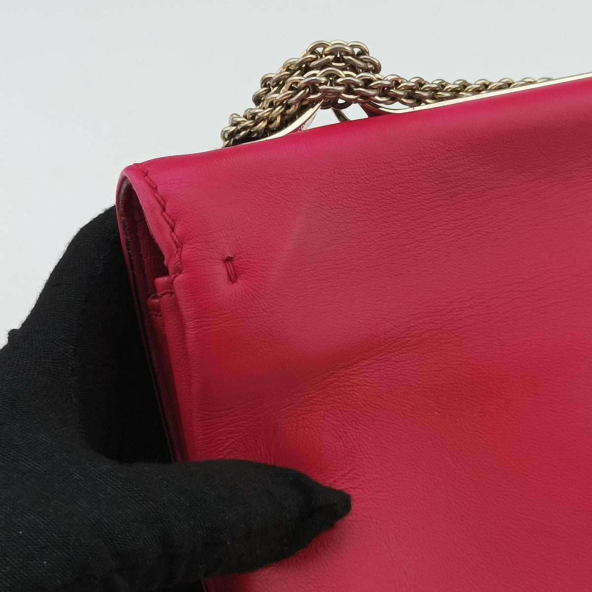 Vintage Valentino Rockstud Va Va Voom Rose Leather  shoulderbag | stylenewstar