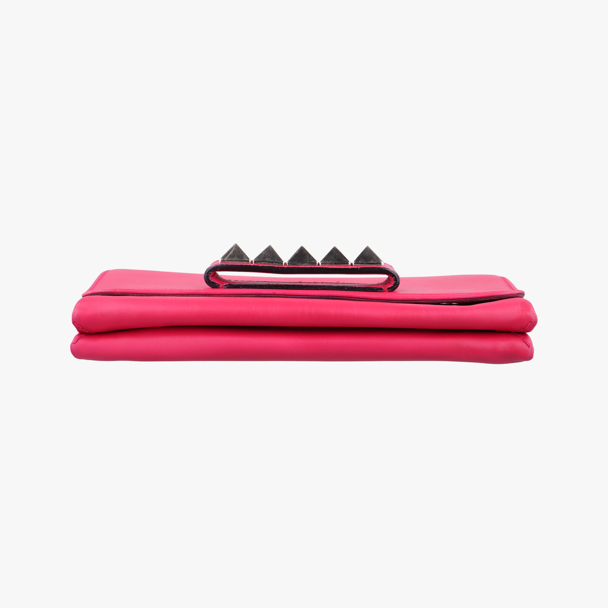 Pre-owned Valentino Rockstud Va Va Voom Rose Leather  shoulderbag | stylenewstar