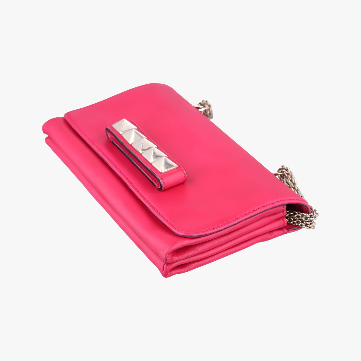 Vintage Valentino Rockstud Va Va Voom Rose Leather  shoulderbag | stylenewstar
