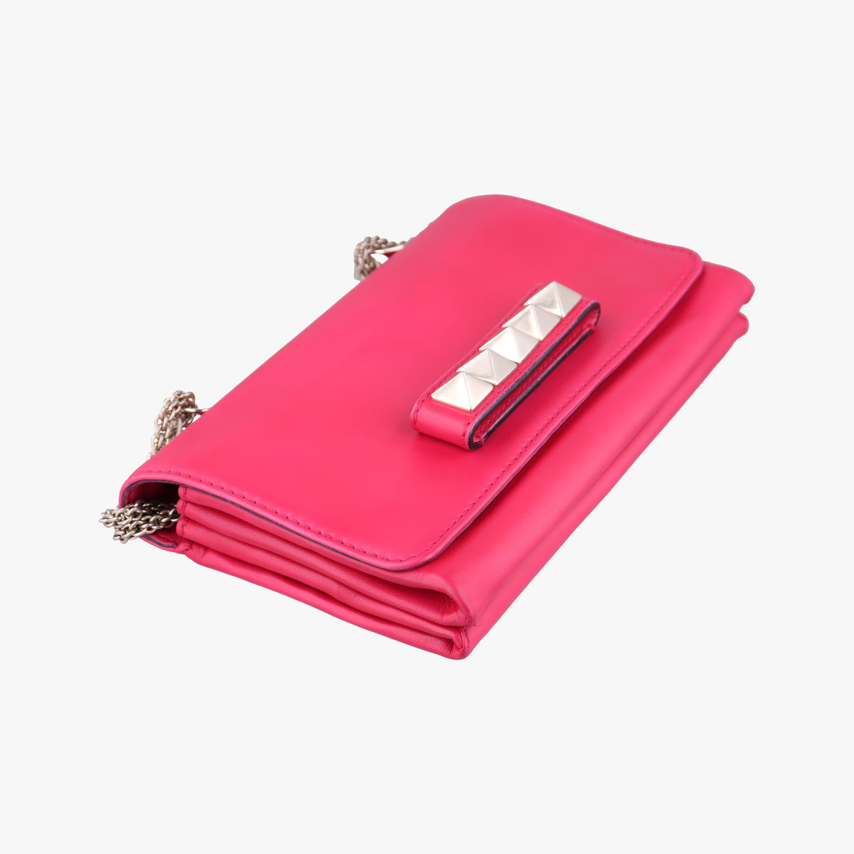 Vintage Valentino Rockstud Va Va Voom Rose Leather  shoulderbag | stylenewstar