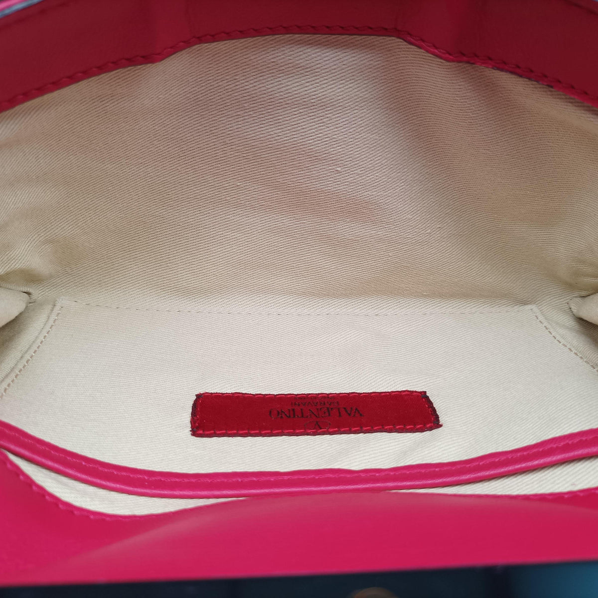 Vintage Valentino Rockstud Va Va Voom Rose Leather  shoulderbag | stylenewstar