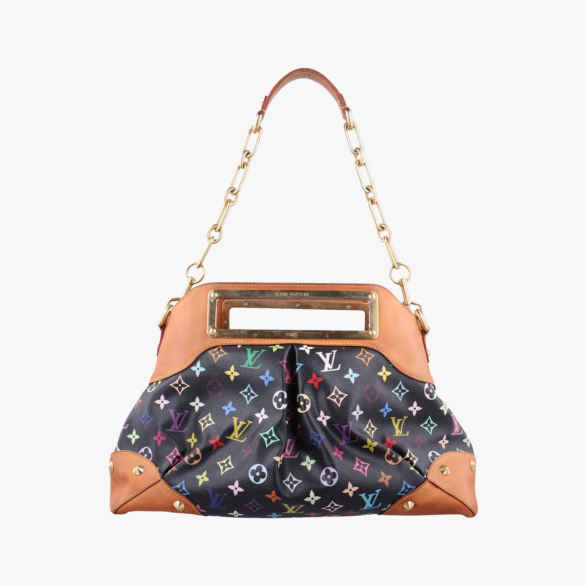Vintage Louis Vuitton JUDY GM Noir Monogram Multicolor M40254 shoulderbag | stylenewstar