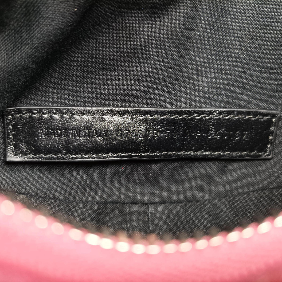 Pre-owned Balenciaga Le Cagole Pink Sparkling Fabric  shoulderbag | stylenewstar