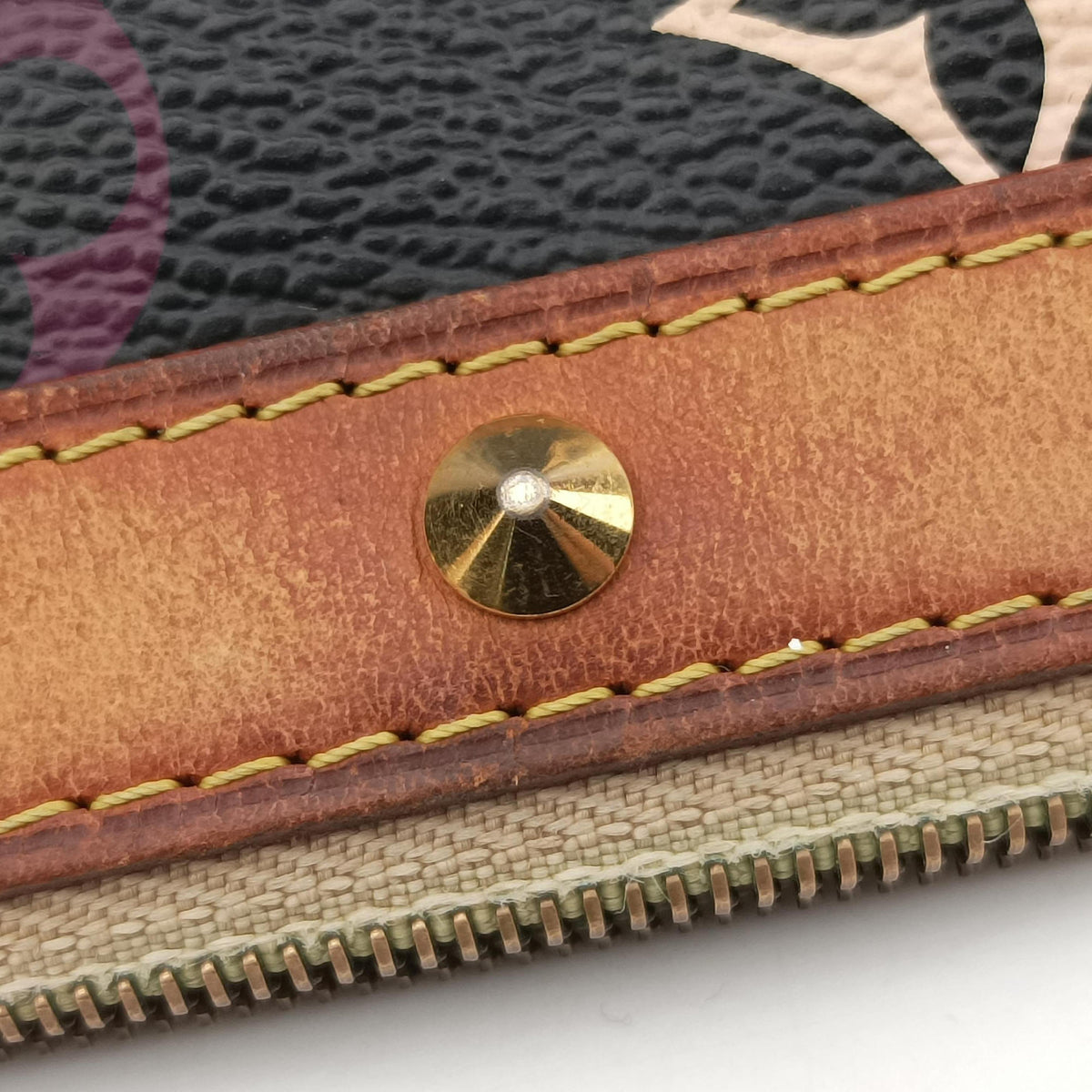 Pre-owned Louis Vuitton Pochette Accessoires Noir Monogram Multicolor M92648 handbag | stylenewstar