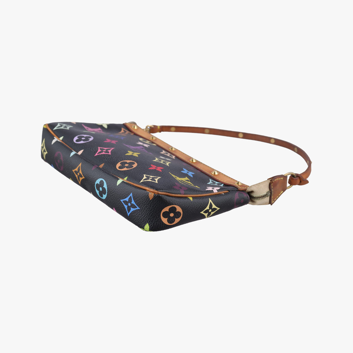 Pre-owned Louis Vuitton Pochette Accessoires Noir Monogram Multicolor M92648 handbag | stylenewstar
