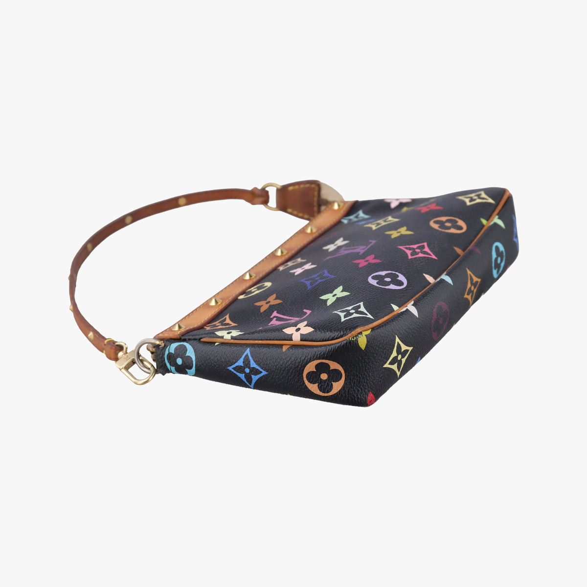 Pre-owned Louis Vuitton Pochette Accessoires Noir Monogram Multicolor M92648 handbag | stylenewstar