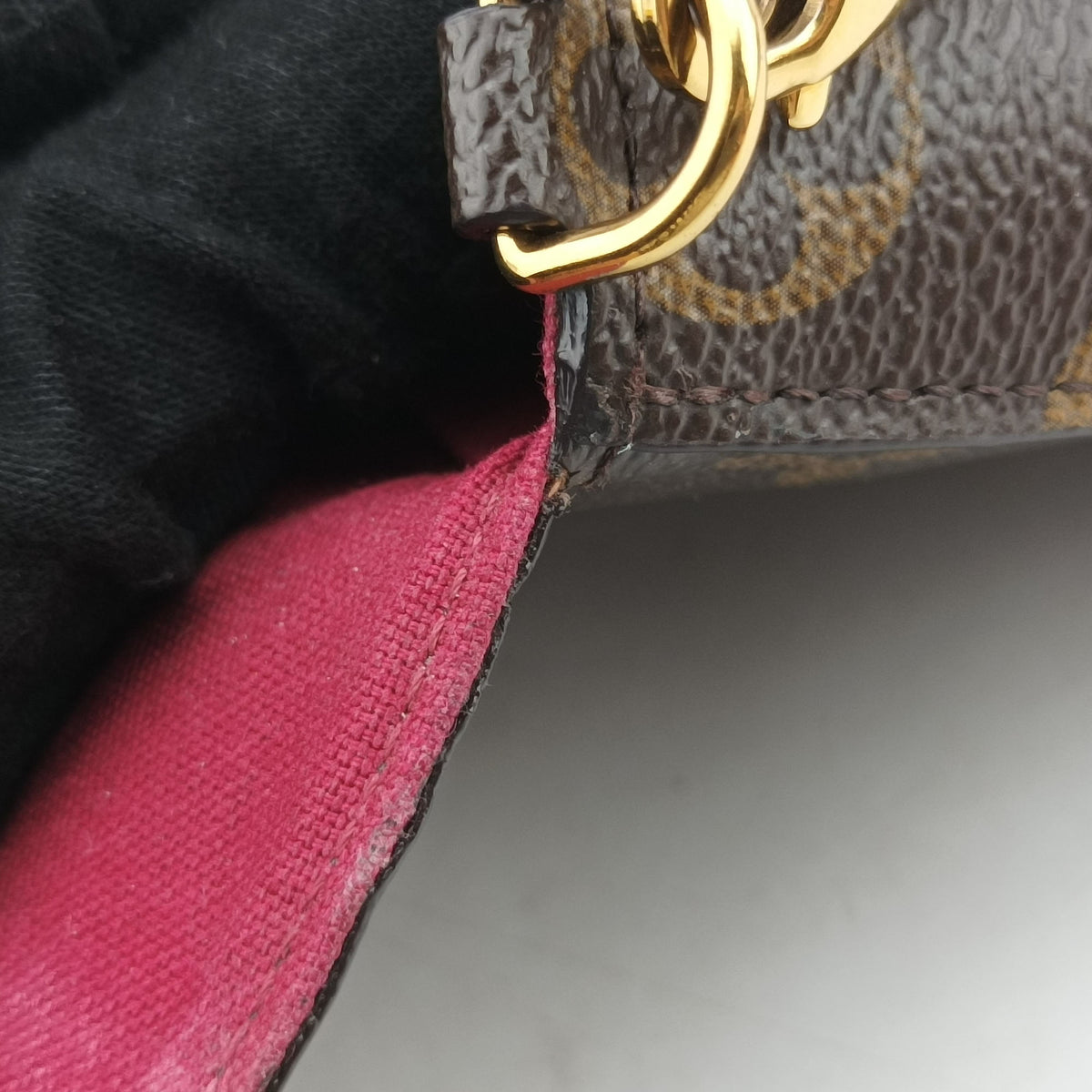 Pre-owned Louis Vuitton Pochette Felicie Brown Monogram Canvas M61276 shoulderbag | stylenewstar