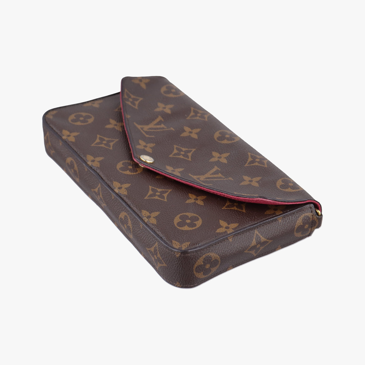 Pre-owned Louis Vuitton Pochette Felicie Brown Monogram Canvas M61276 shoulderbag | stylenewstar
