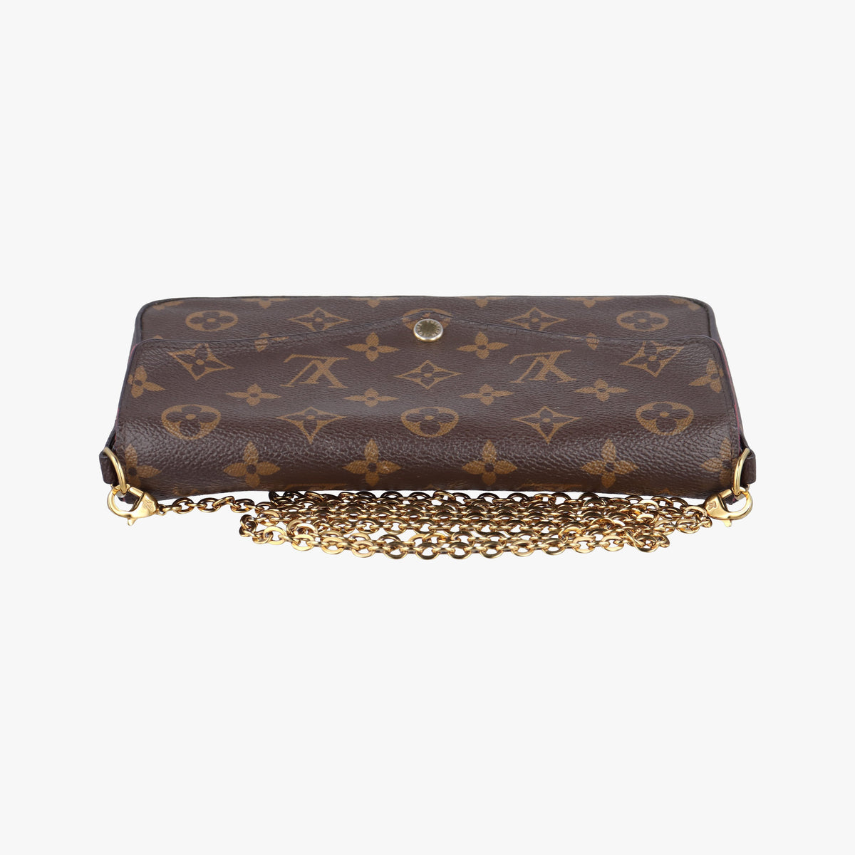Pre-owned Louis Vuitton Pochette Felicie Brown Monogram Canvas M61276 shoulderbag | stylenewstar
